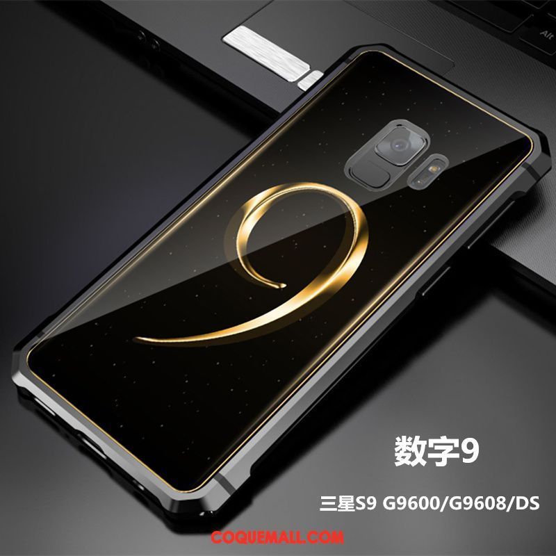 Étui Samsung Galaxy S9 Étoile Transparent Tout Compris, Coque Samsung Galaxy S9 Noir Border