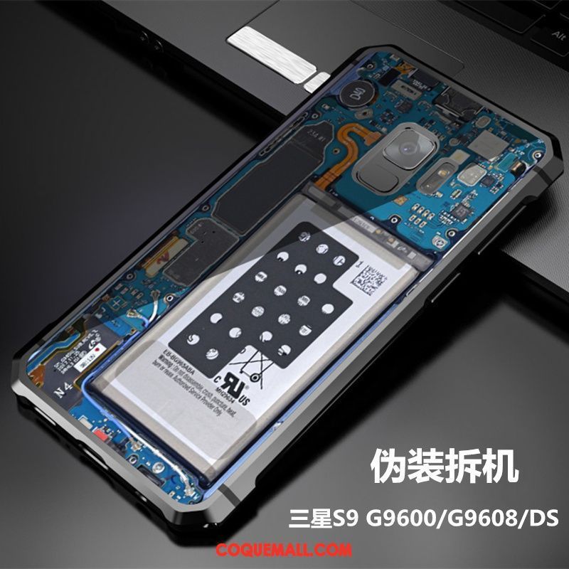 Étui Samsung Galaxy S9 Étoile Transparent Tout Compris, Coque Samsung Galaxy S9 Noir Border