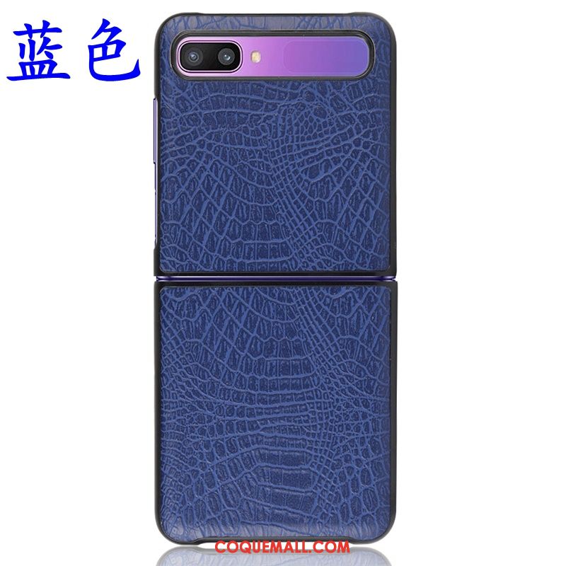 Étui Samsung Z Flip Difficile Crocodile Modèle Téléphone Portable, Coque Samsung Z Flip Cuir Mode