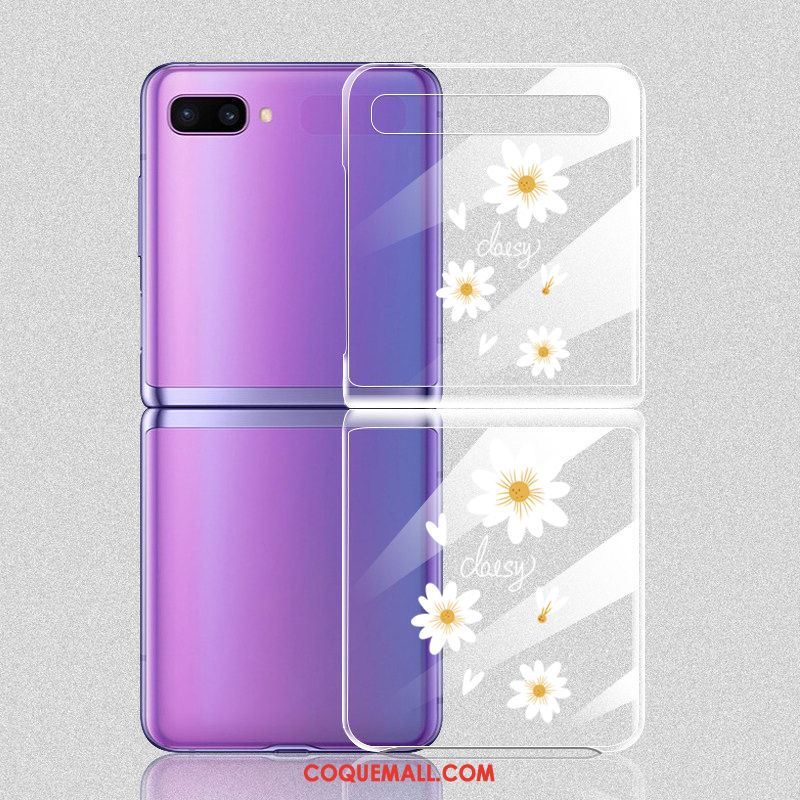 Étui Samsung Z Flip Difficile Étoile Amoureux, Coque Samsung Z Flip Fleur Incassable