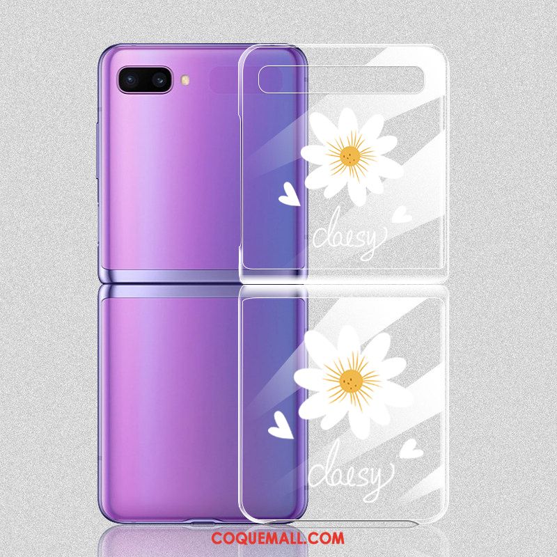 Étui Samsung Z Flip Difficile Étoile Amoureux, Coque Samsung Z Flip Fleur Incassable