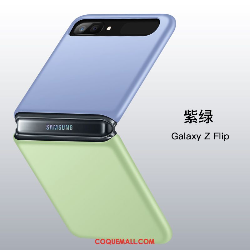 Étui Samsung Z Flip Plier Étoile Protection, Coque Samsung Z Flip Vert Tout Compris