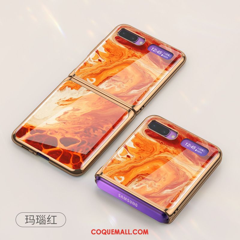 Étui Samsung Z Flip Tout Compris Peinture Protection, Coque Samsung Z Flip Verre Très Mince