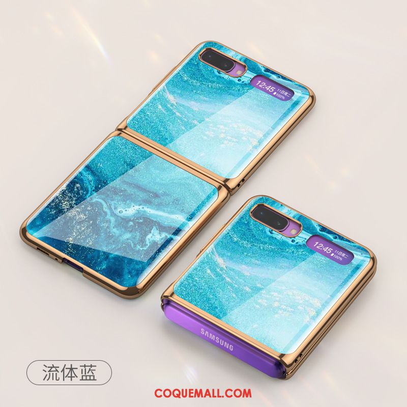 Étui Samsung Z Flip Tout Compris Peinture Protection, Coque Samsung Z Flip Verre Très Mince