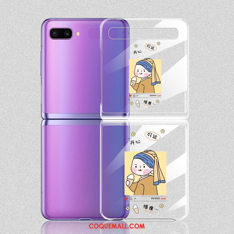 Étui Samsung Z Flip Téléphone Portable Amoureux Dessin Animé, Coque Samsung Z Flip Plier Marque De Tendance