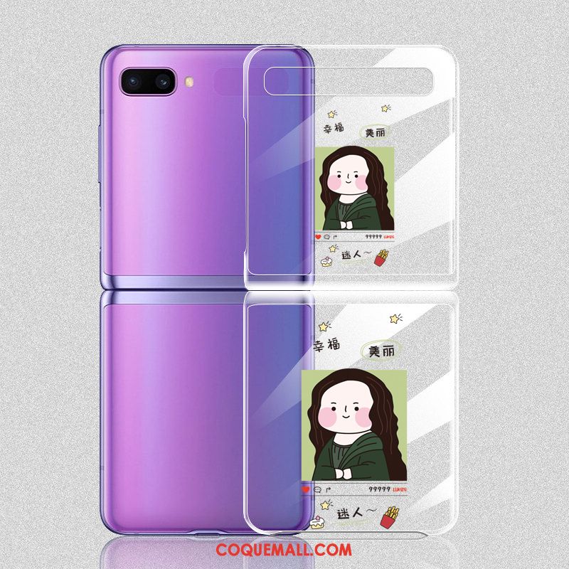 Étui Samsung Z Flip Téléphone Portable Amoureux Dessin Animé, Coque Samsung Z Flip Plier Marque De Tendance