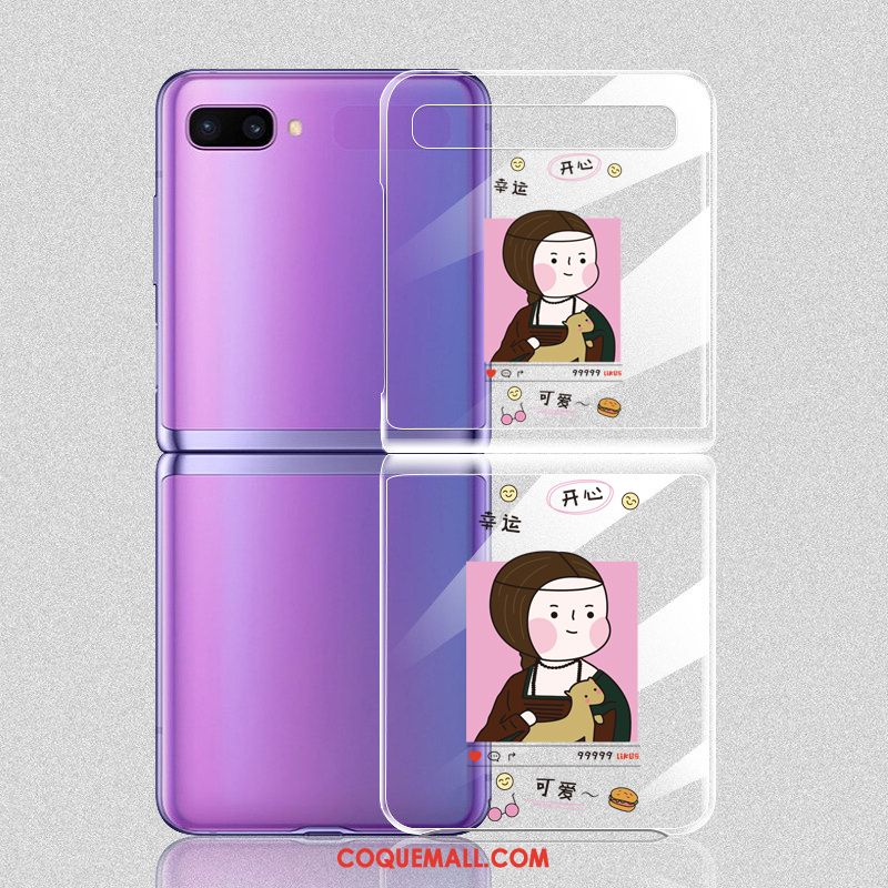 Étui Samsung Z Flip Téléphone Portable Amoureux Dessin Animé, Coque Samsung Z Flip Plier Marque De Tendance