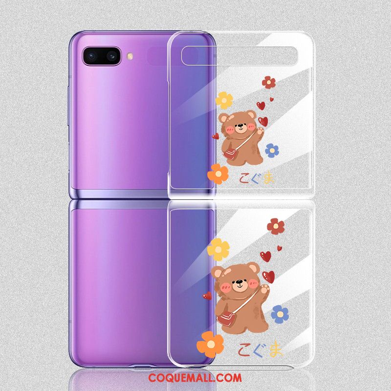 Étui Samsung Z Flip Étoile Incassable Plier, Coque Samsung Z Flip Dessin Animé Lapin