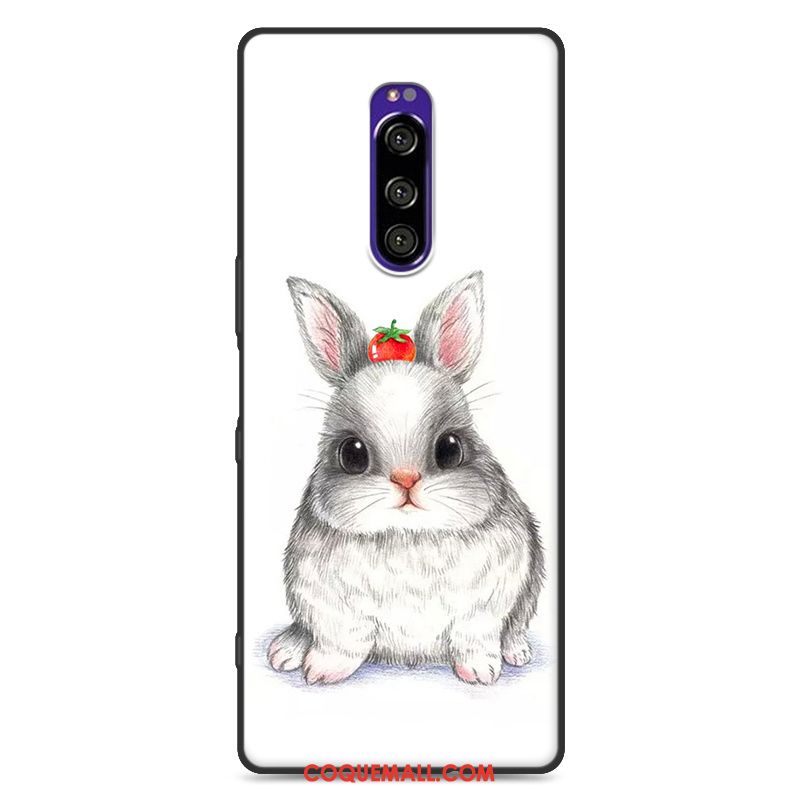 Étui Sony Xperia 1 Dessin Animé Fluide Doux Protection, Coque Sony Xperia 1 Rouge Drôle