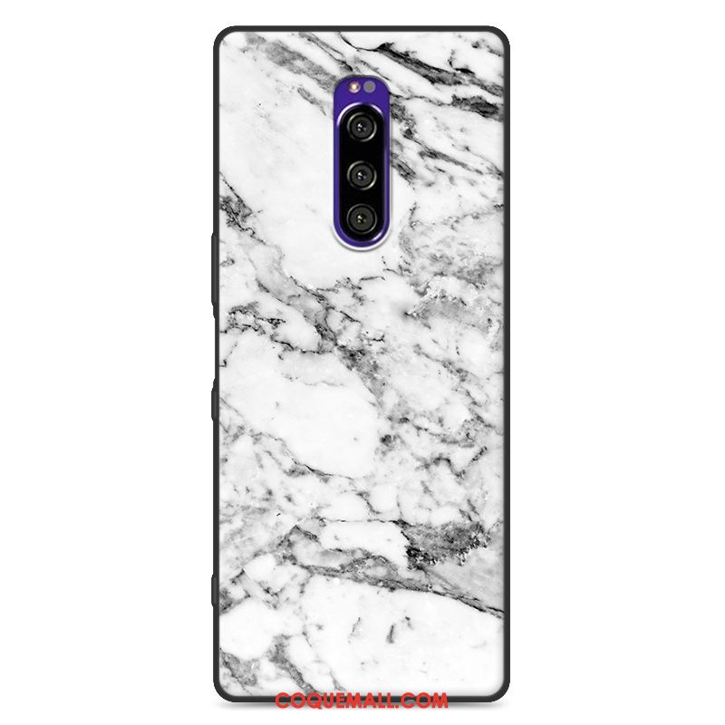 Étui Sony Xperia 1 Fluide Doux Grain De Bois Incassable, Coque Sony Xperia 1 Simple Marque De Tendance Braun