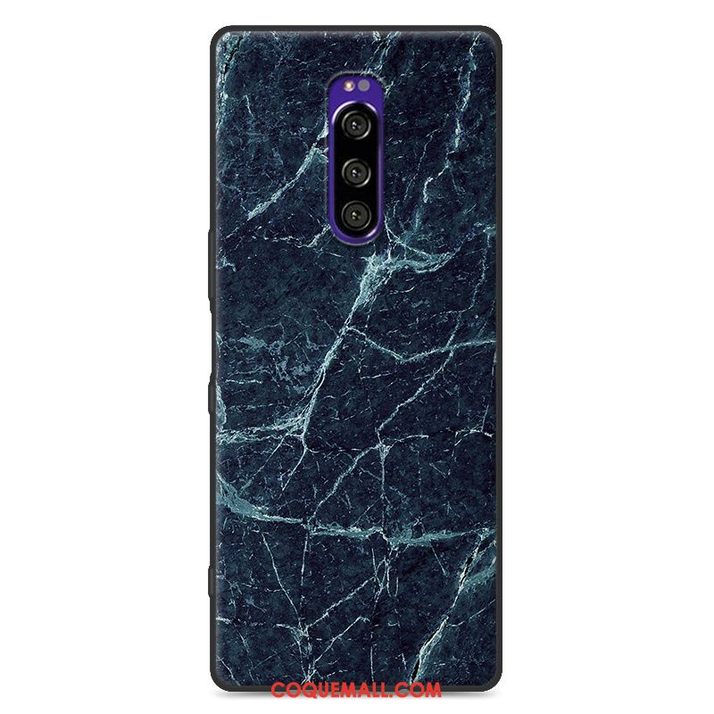 Étui Sony Xperia 1 Fluide Doux Grain De Bois Incassable, Coque Sony Xperia 1 Simple Marque De Tendance Braun