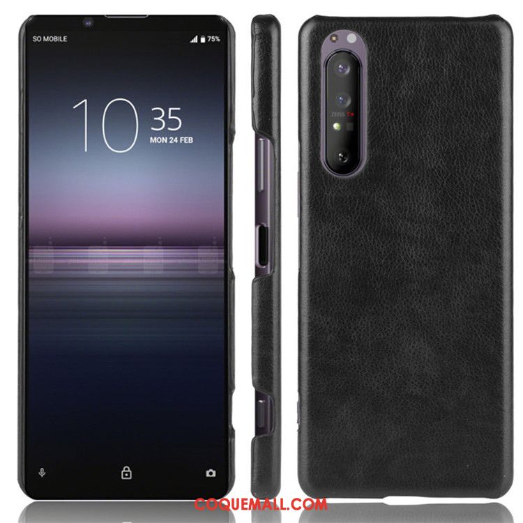 Étui Sony Xperia 1 Ii Modèle Fleurie Difficile Protection, Coque Sony Xperia 1 Ii Tendance Litchi