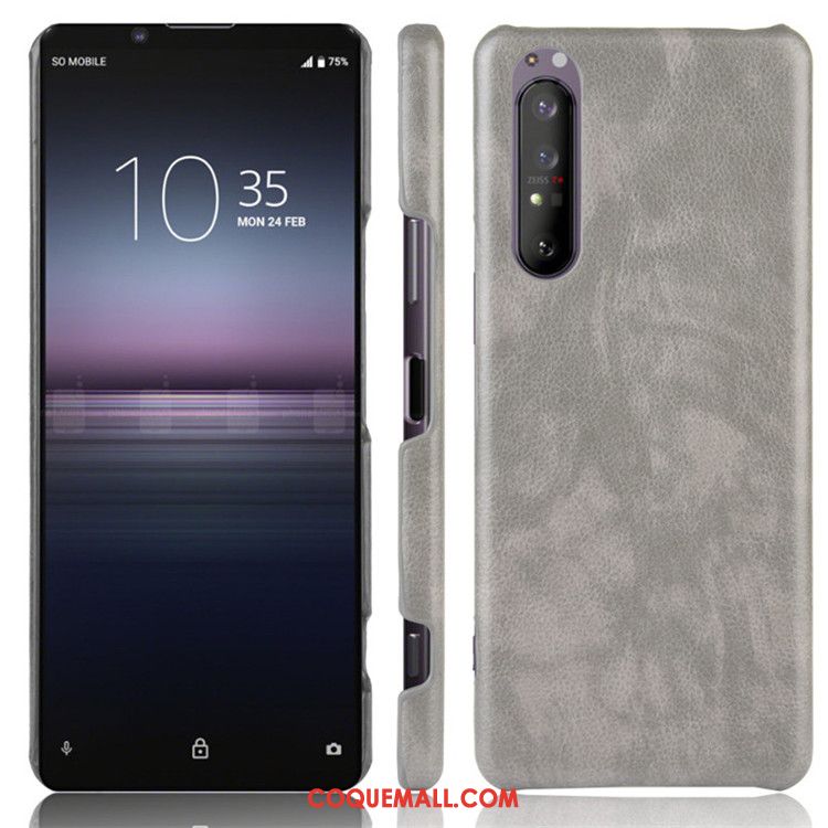 Étui Sony Xperia 1 Ii Modèle Fleurie Difficile Protection, Coque Sony Xperia 1 Ii Tendance Litchi