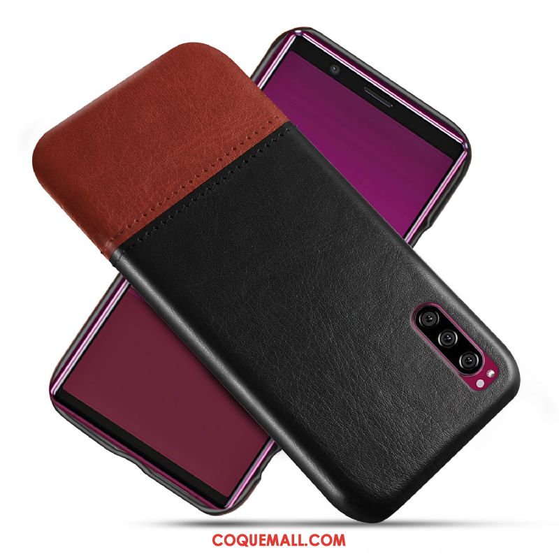 Étui Sony Xperia 1 Ii Personnalité Cuir Qualité, Coque Sony Xperia 1 Ii Protection Bleu