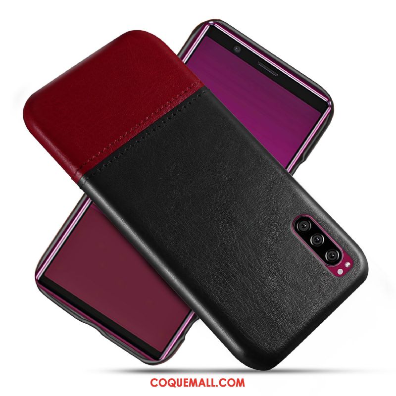 Étui Sony Xperia 1 Ii Personnalité Cuir Qualité, Coque Sony Xperia 1 Ii Protection Bleu