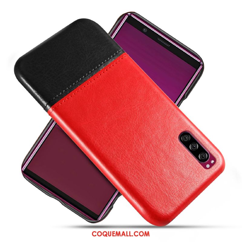 Étui Sony Xperia 1 Ii Personnalité Cuir Qualité, Coque Sony Xperia 1 Ii Protection Bleu