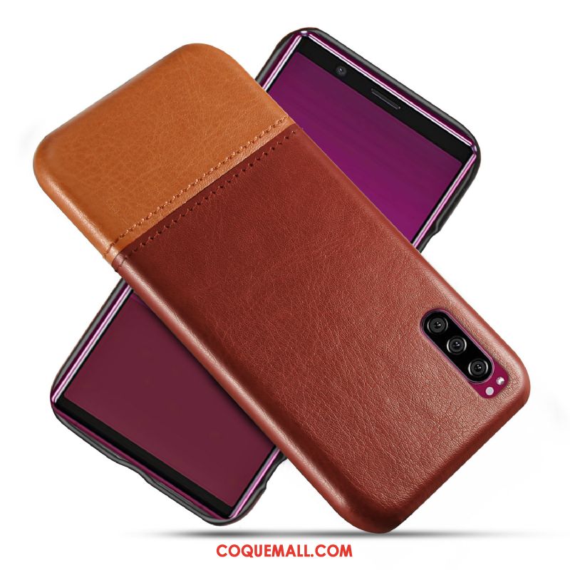 Étui Sony Xperia 1 Ii Personnalité Cuir Qualité, Coque Sony Xperia 1 Ii Protection Bleu