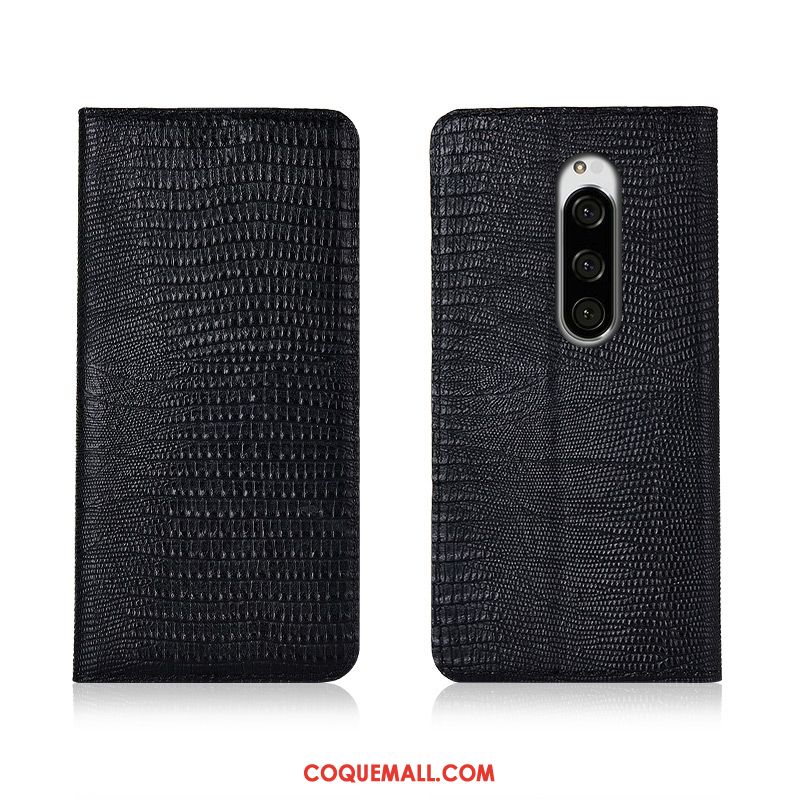 Étui Sony Xperia 1 Incassable Tout Compris Fluide Doux, Coque Sony Xperia 1 En Cuir Clamshell Braun