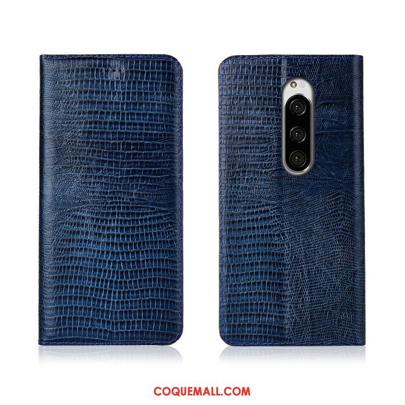 Étui Sony Xperia 1 Incassable Tout Compris Fluide Doux, Coque Sony Xperia 1 En Cuir Clamshell Braun