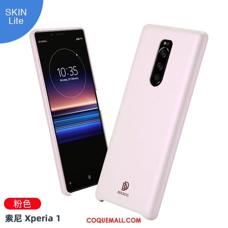 Étui Sony Xperia 1 Incassable Tout Compris Similicuir, Coque Sony Xperia 1 Téléphone Portable Bleu