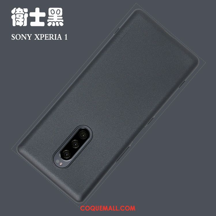 Étui Sony Xperia 1 Incassable Téléphone Portable Fluide Doux, Coque Sony Xperia 1 Silicone Très Mince