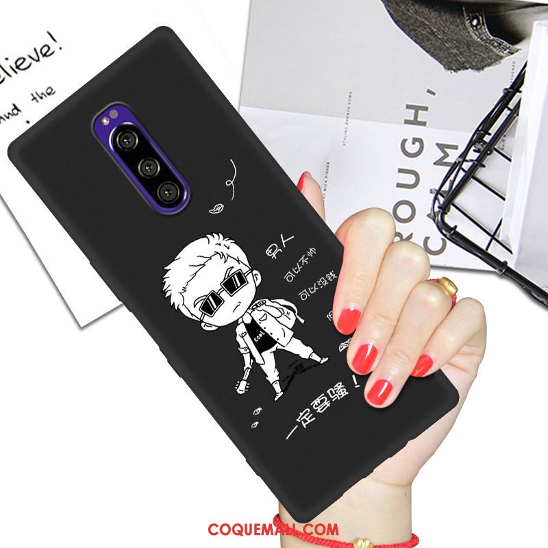 Étui Sony Xperia 1 Protection Fluide Doux Téléphone Portable, Coque Sony Xperia 1 Créatif Dessin Animé