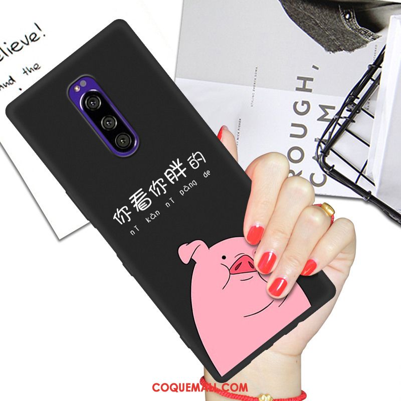 Étui Sony Xperia 1 Protection Fluide Doux Téléphone Portable, Coque Sony Xperia 1 Créatif Dessin Animé