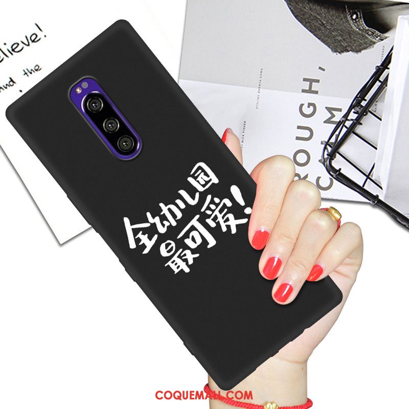 Étui Sony Xperia 1 Protection Fluide Doux Téléphone Portable, Coque Sony Xperia 1 Créatif Dessin Animé