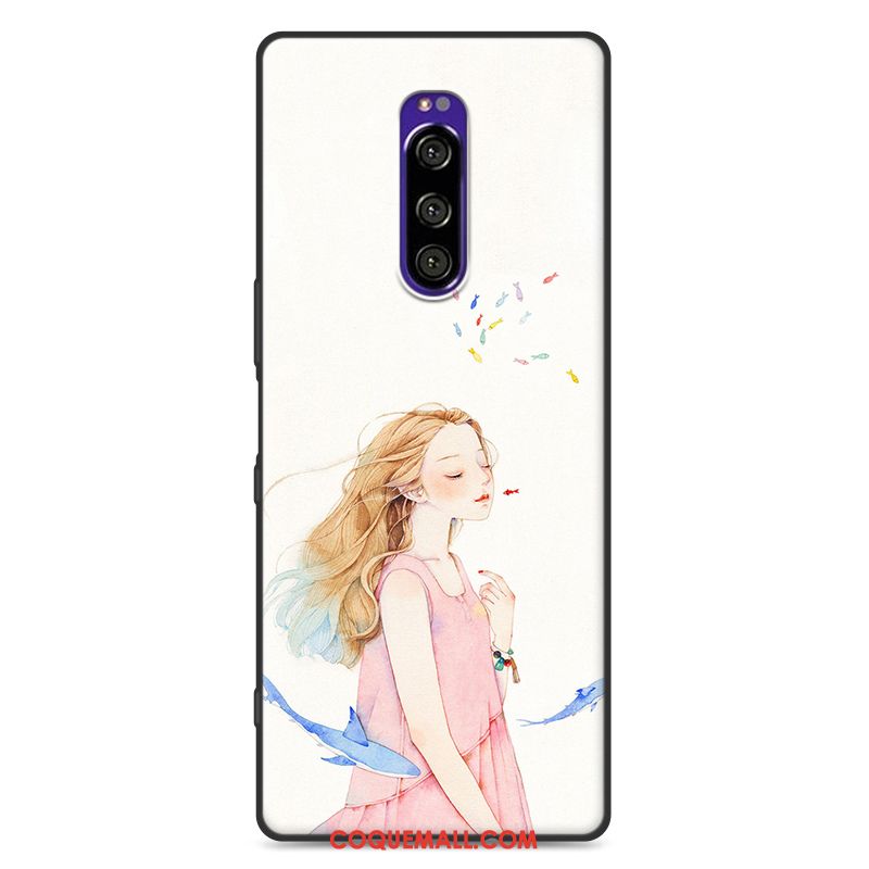 Étui Sony Xperia 1 Tout Compris Téléphone Portable Art, Coque Sony Xperia 1 Personnalité Noir