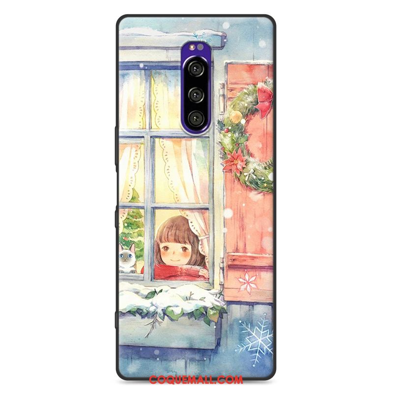 Étui Sony Xperia 1 Tout Compris Téléphone Portable Art, Coque Sony Xperia 1 Personnalité Noir