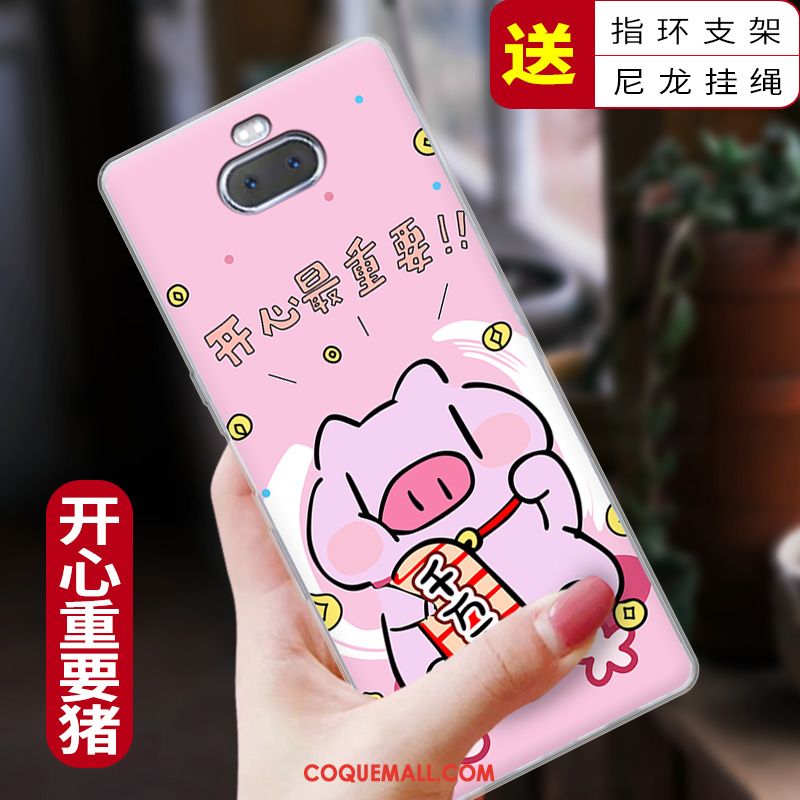 Étui Sony Xperia 10 Charmant Rose Nouveau, Coque Sony Xperia 10 Personnalité Tout Compris