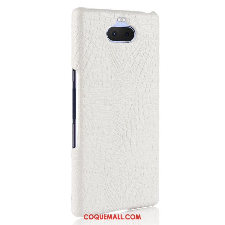 Étui Sony Xperia 10 Crocodile Modèle Protection Difficile, Coque Sony Xperia 10 Qualité Cuir Orange