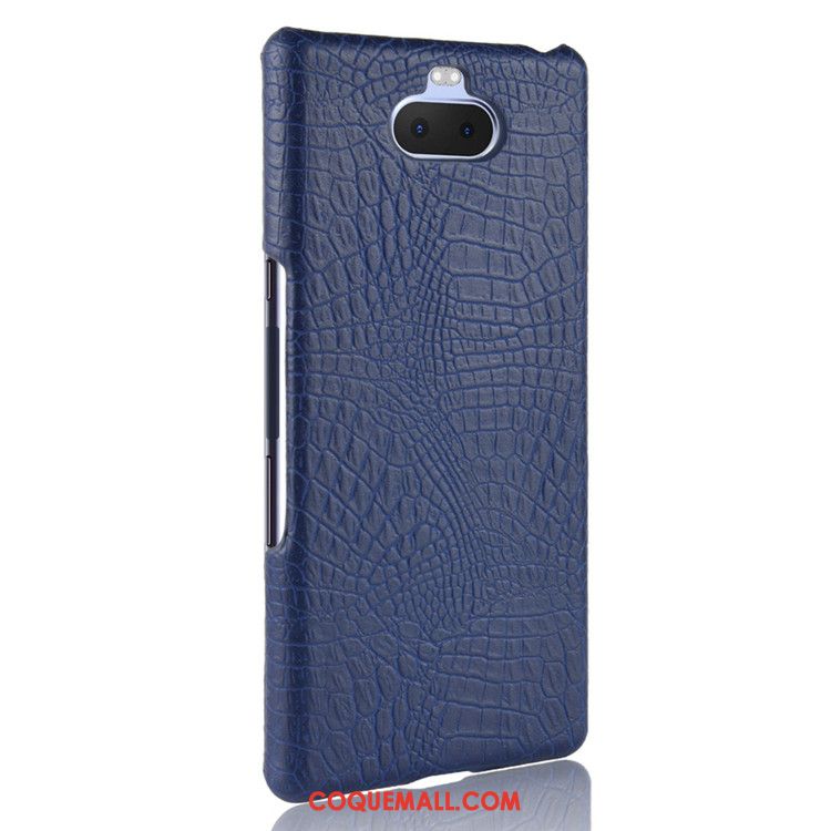 Étui Sony Xperia 10 Crocodile Modèle Protection Difficile, Coque Sony Xperia 10 Qualité Cuir Orange