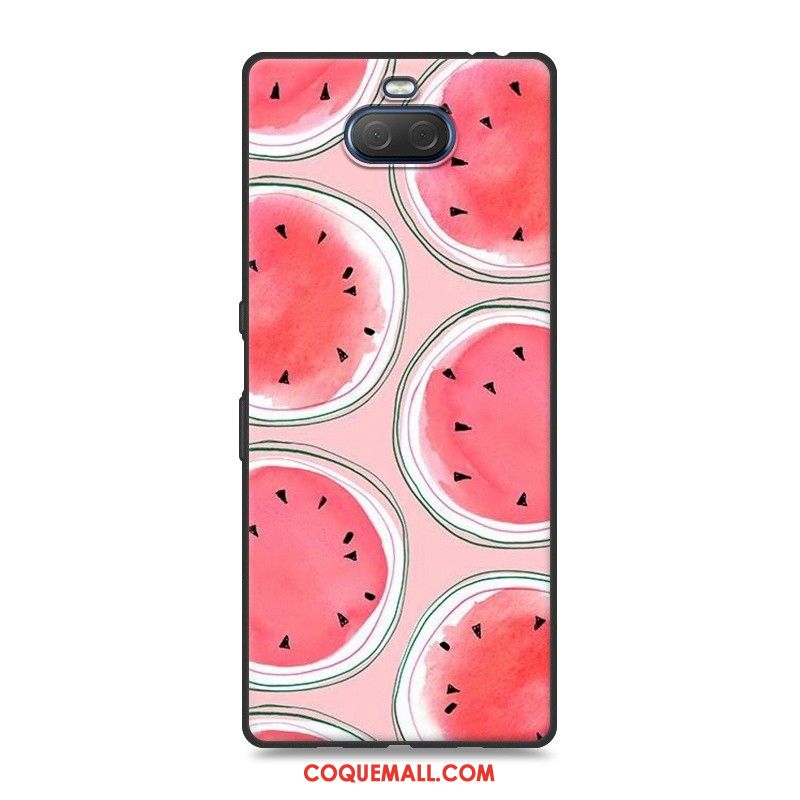 Étui Sony Xperia 10 Créatif Silicone Bleu, Coque Sony Xperia 10 Téléphone Portable Dessin Animé