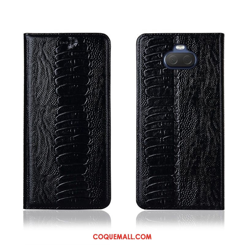 Étui Sony Xperia 10 Plus Délavé En Daim Silicone En Cuir, Coque Sony Xperia 10 Plus Téléphone Portable Cuir Véritable Braun