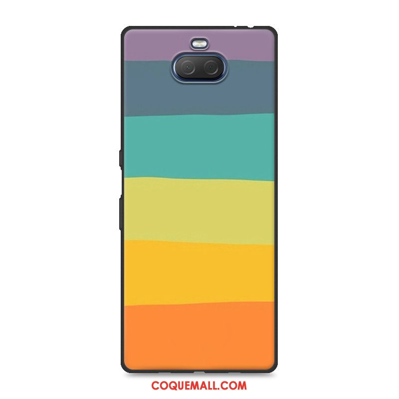 Étui Sony Xperia 10 Plus Personnalité Incassable Silicone, Coque Sony Xperia 10 Plus Résistant Aux Rayures Téléphone Portable