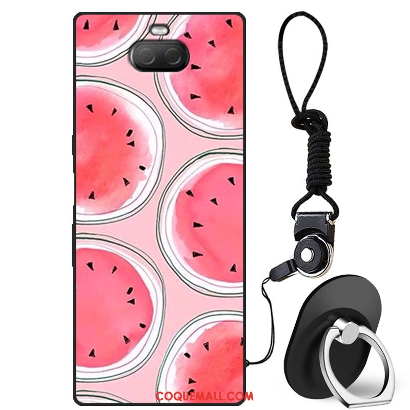 Étui Sony Xperia 10 Plus Silicone Protection Rouge, Coque Sony Xperia 10 Plus Personnalité Dessin Animé