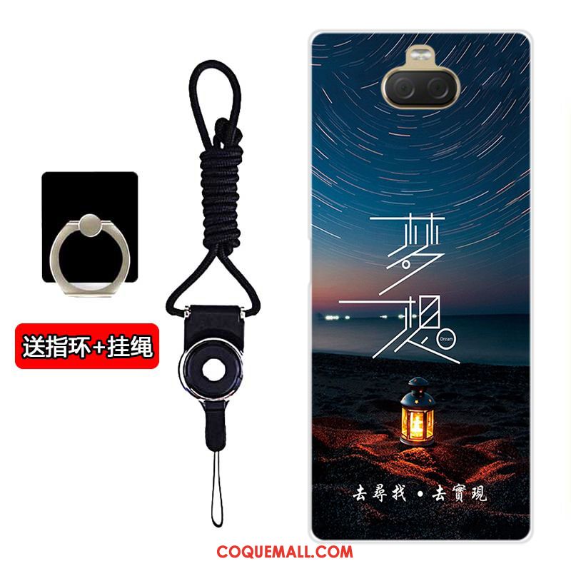 Étui Sony Xperia 10 Plus Téléphone Portable Bleu Marin Tendance, Coque Sony Xperia 10 Plus Tout Compris Protection