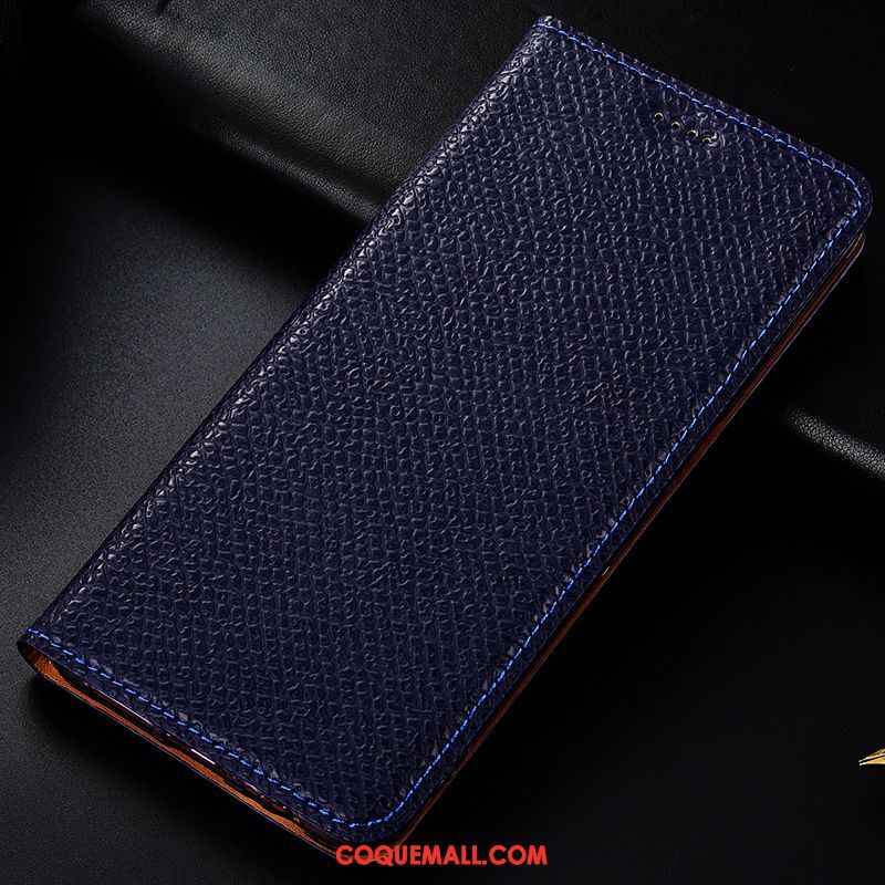 Étui Sony Xperia 5 Bleu Marin Tout Compris Modèle Fleurie, Coque Sony Xperia 5 Protection Téléphone Portable