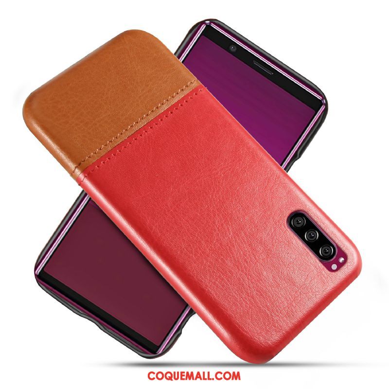 Étui Sony Xperia 5 Cuir Qualité Tendance, Coque Sony Xperia 5 Téléphone Portable Personnalité