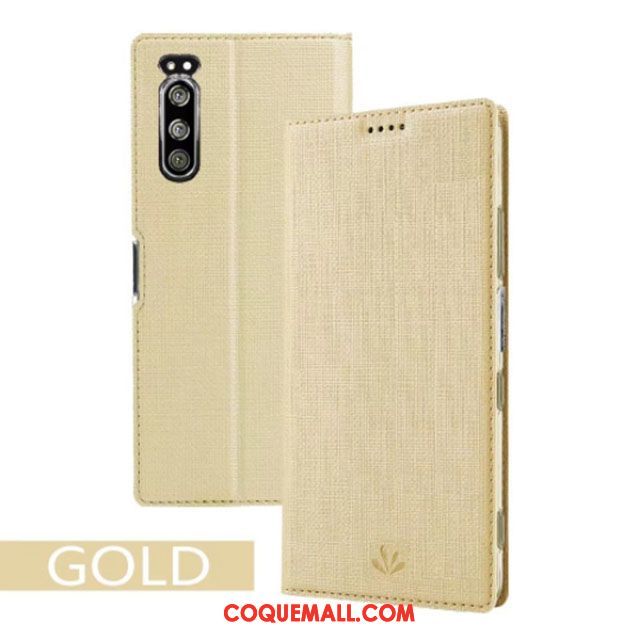 Étui Sony Xperia 5 Incassable Modèle Fleurie Support, Coque Sony Xperia 5 Carte Téléphone Portable