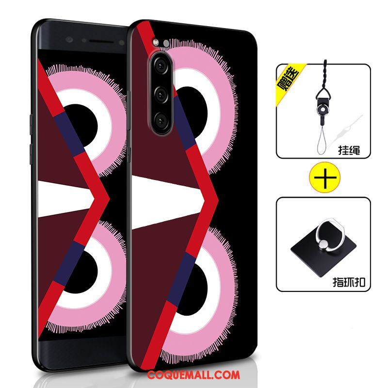 Étui Sony Xperia 5 Incassable Noir Silicone, Coque Sony Xperia 5 Simple Téléphone Portable