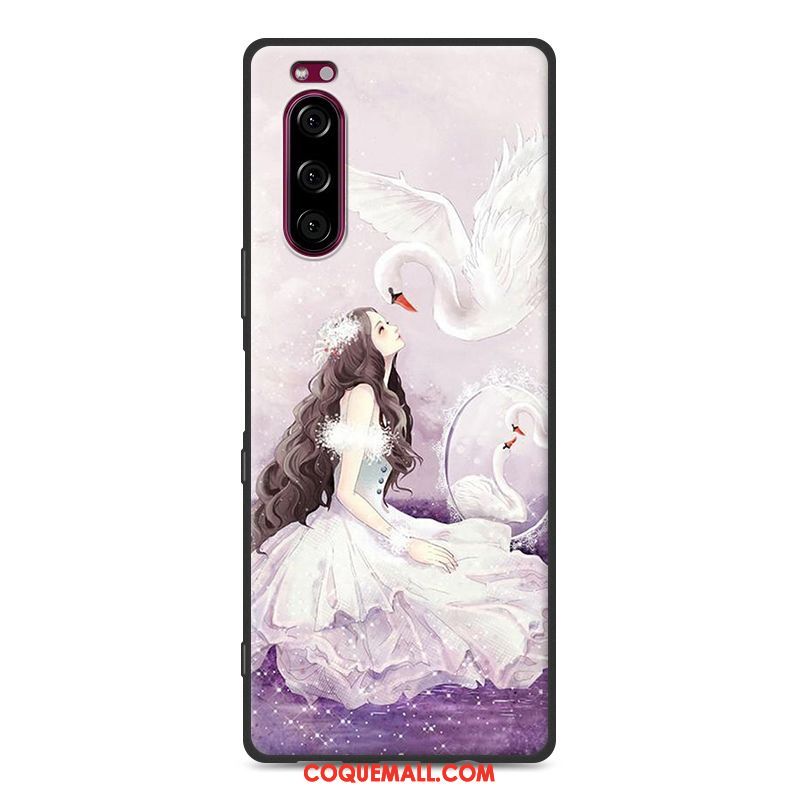 Étui Sony Xperia 5 Personnalité Silicone Protection, Coque Sony Xperia 5 Dessin Animé Incassable