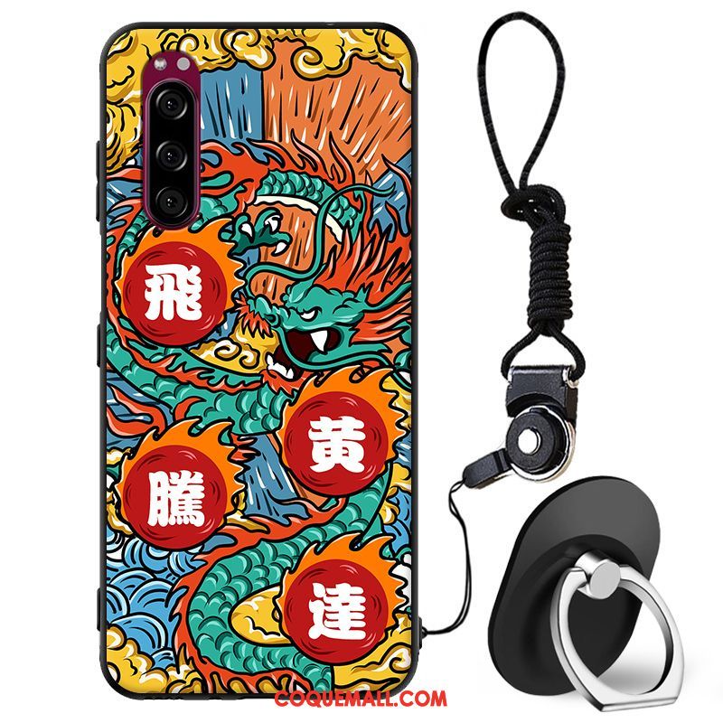 Étui Sony Xperia 5 Téléphone Portable Protection Incassable, Coque Sony Xperia 5 Silicone Style Chinois