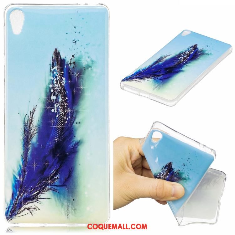 Étui Sony Xperia E5 Bleu Marin Silicone Fluide Doux, Coque Sony Xperia E5 Tout Compris Dessin Animé