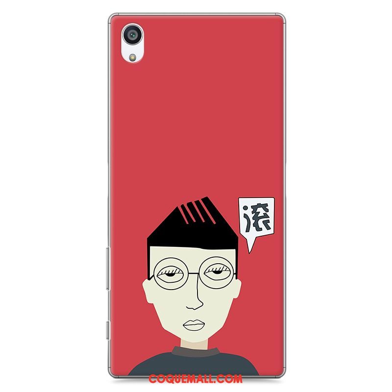 Étui Sony Xperia E5 Dessin Animé Protection Personnalité, Coque Sony Xperia E5 Difficile Rouge