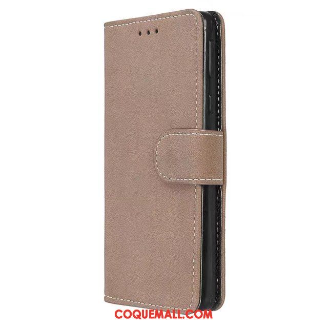 Étui Sony Xperia E5 Simple Étui En Cuir Clamshell, Coque Sony Xperia E5 Violet Portefeuille