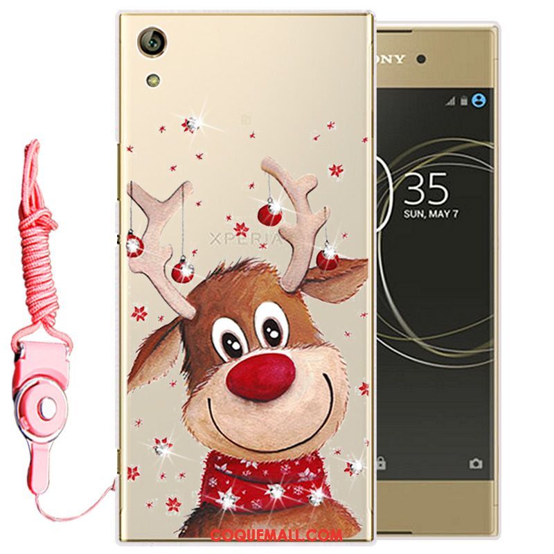 Étui Sony Xperia L1 Protection Téléphone Portable Silicone, Coque Sony Xperia L1 Blanc Strass