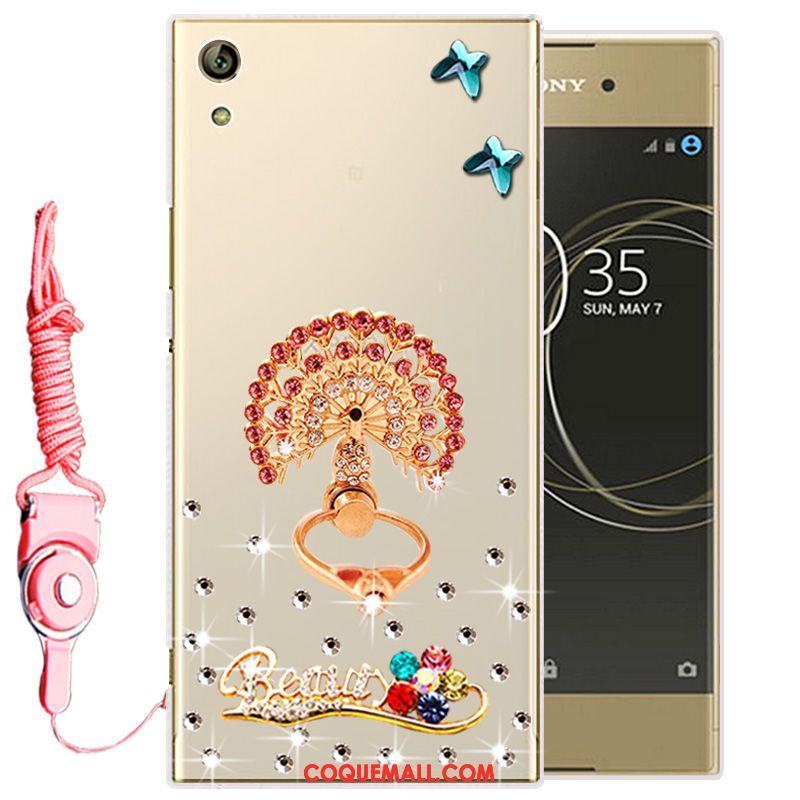 Étui Sony Xperia L1 Protection Téléphone Portable Silicone, Coque Sony Xperia L1 Blanc Strass