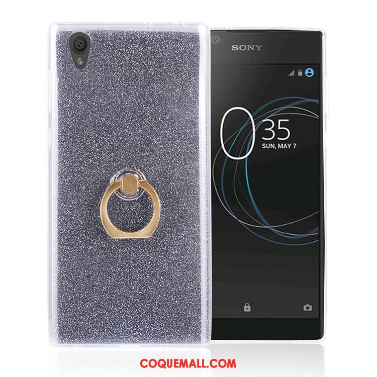 Étui Sony Xperia L1 Téléphone Portable Rose Protection, Coque Sony Xperia L1 Anneau Silicone